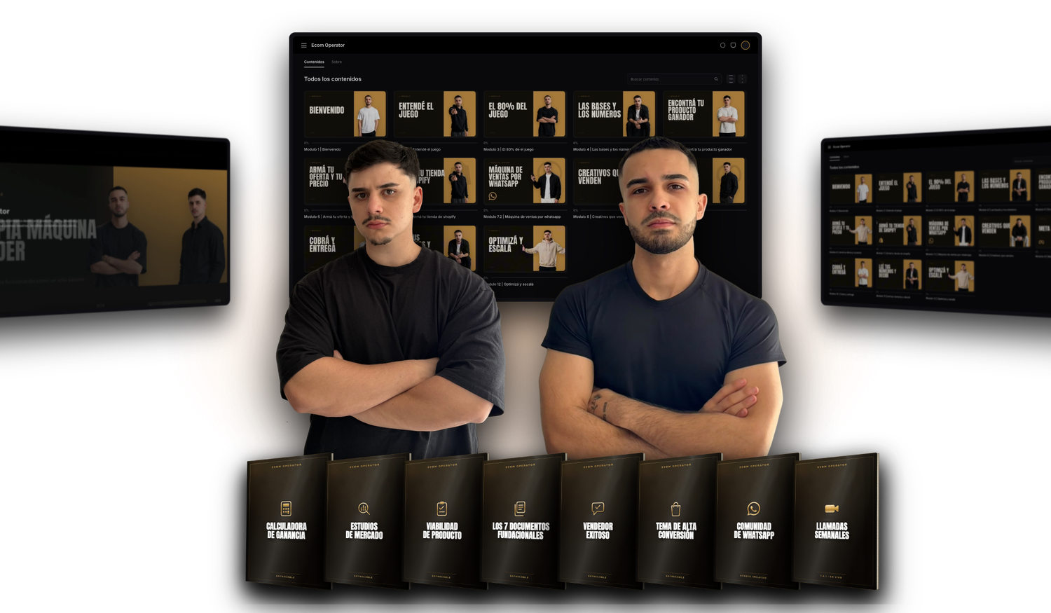 La plataforma de Ecom Operator: los 13 módulos en computadora y celular, con Juan Pablo y Franco